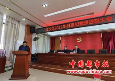 湖南常寧：白沙鎮召開2022年度村級紀檢員述職會